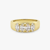 Marquise Cut Diamond Wedding Band