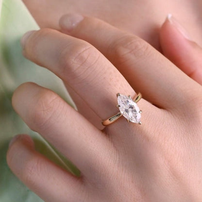 Marquise Cut Engagement Ring