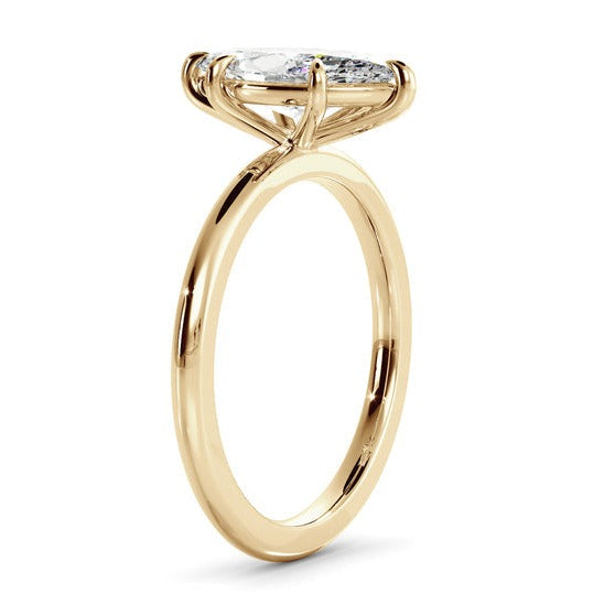 Marquise Cut Solitaire Engagement Ring