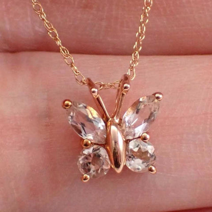 Marquise Diamond Butterfly Necklace