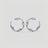 Marquise Diamond Hoops