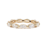 Marquise Shape Diamond Band