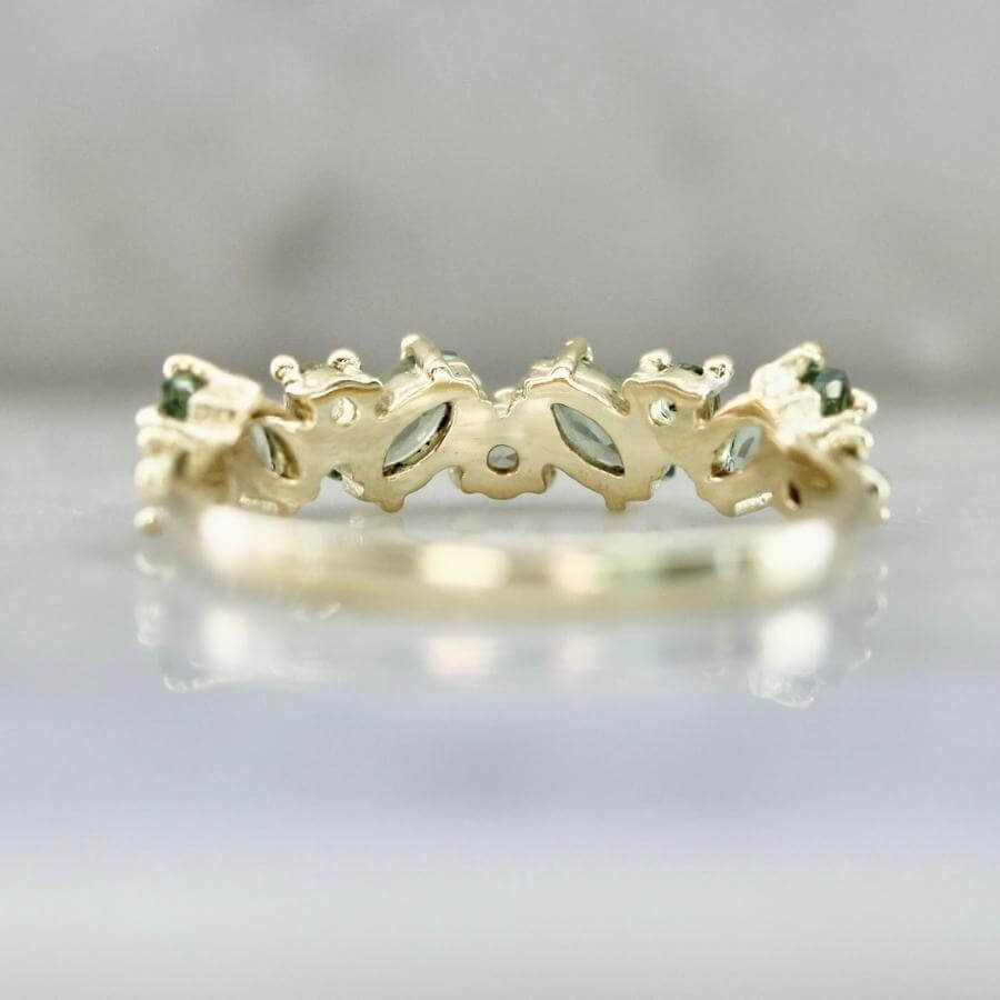 Marquise Shape Gemstone Band