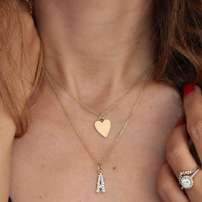 Memorial Necklace, Dainty Gold Necklace