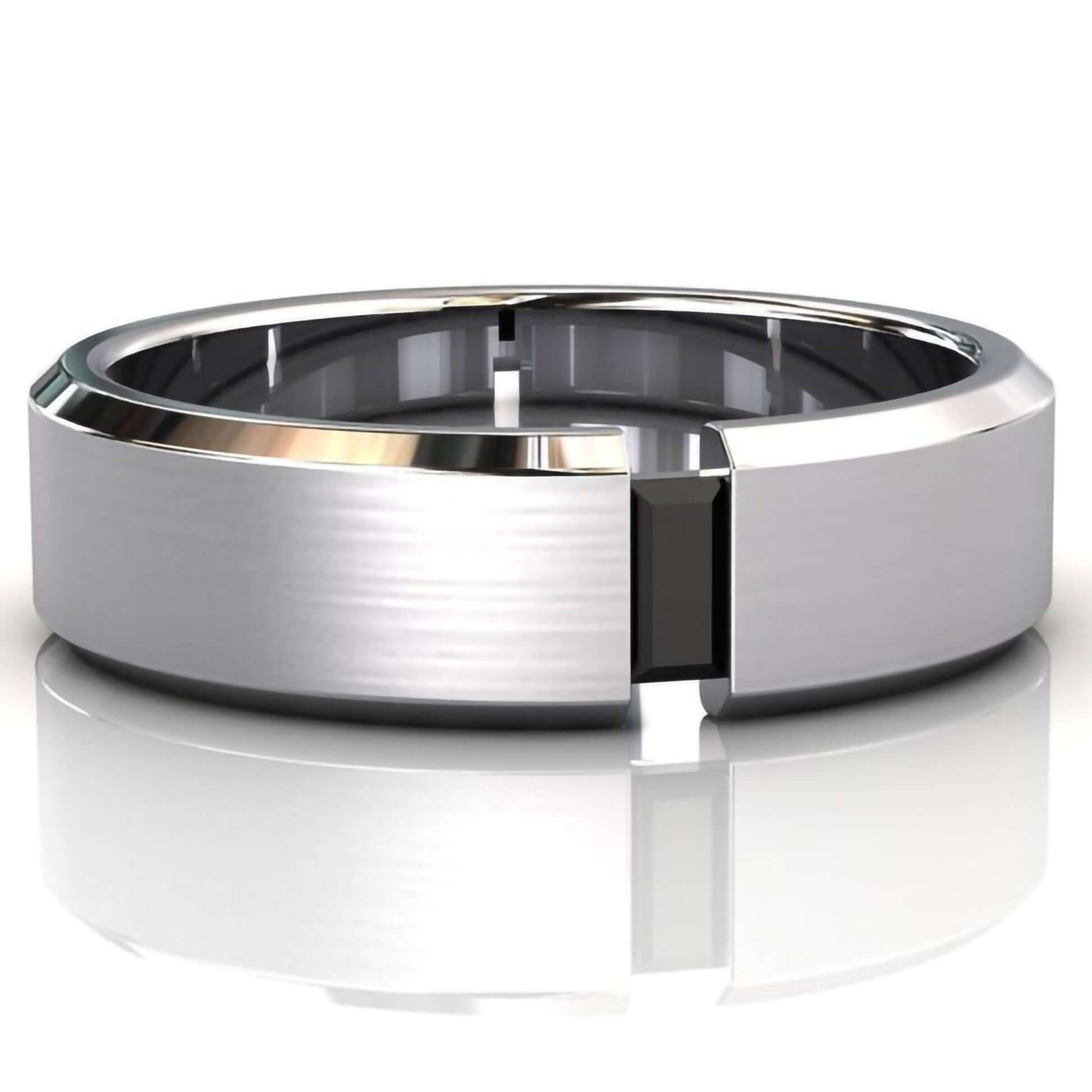 Mens Black Diamond Anniversary Band