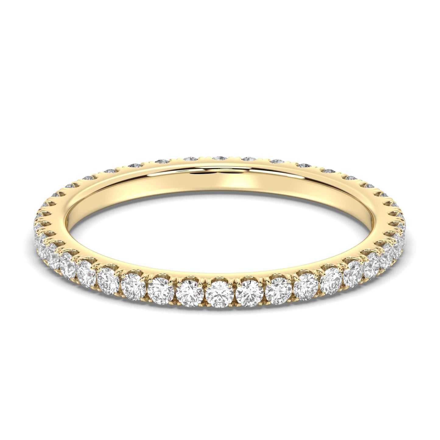 Micro Pave Eternity Diamond Ring