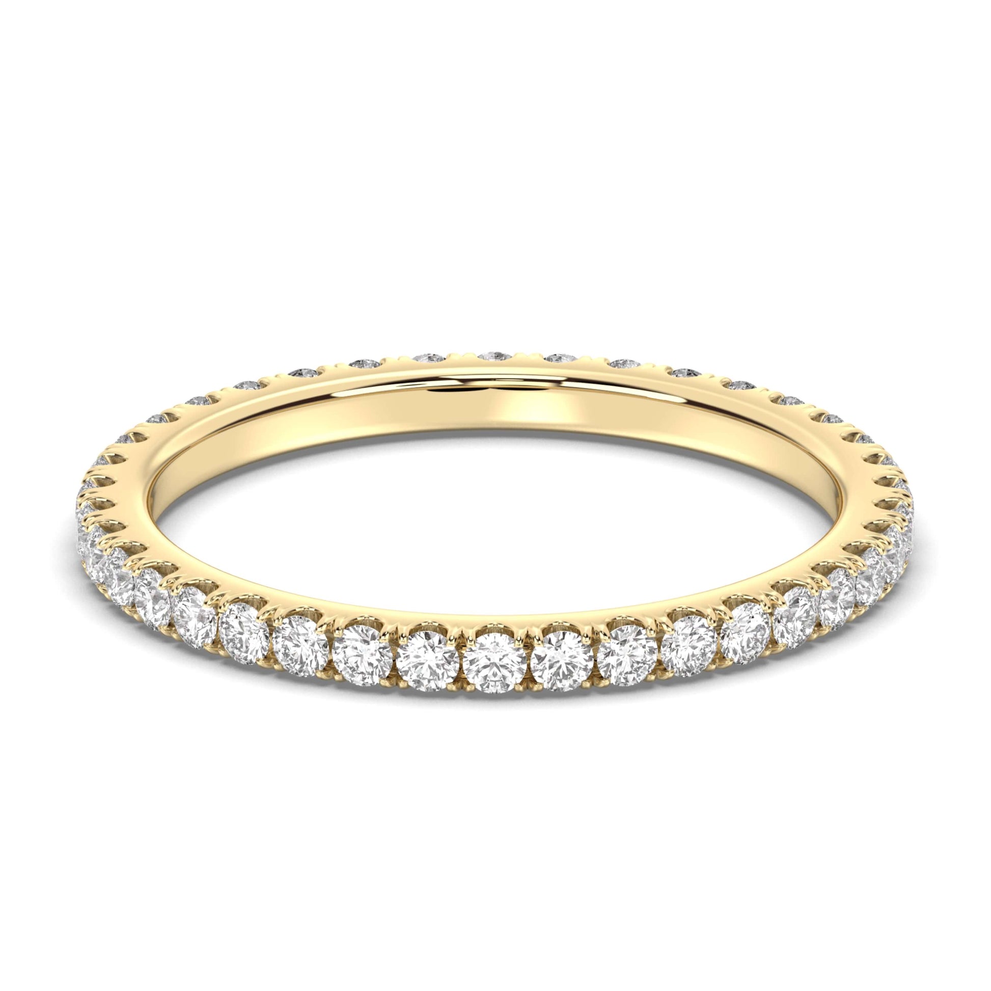 Micro Pave Eternity Diamond Ring