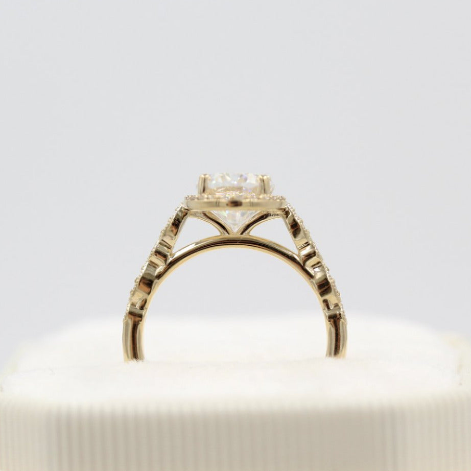 Milgrain Style Diamond Ring