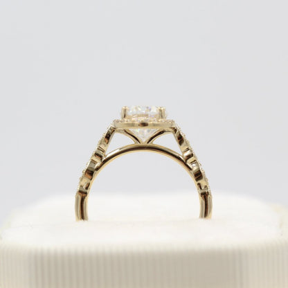 Milgrain Style Diamond Ring