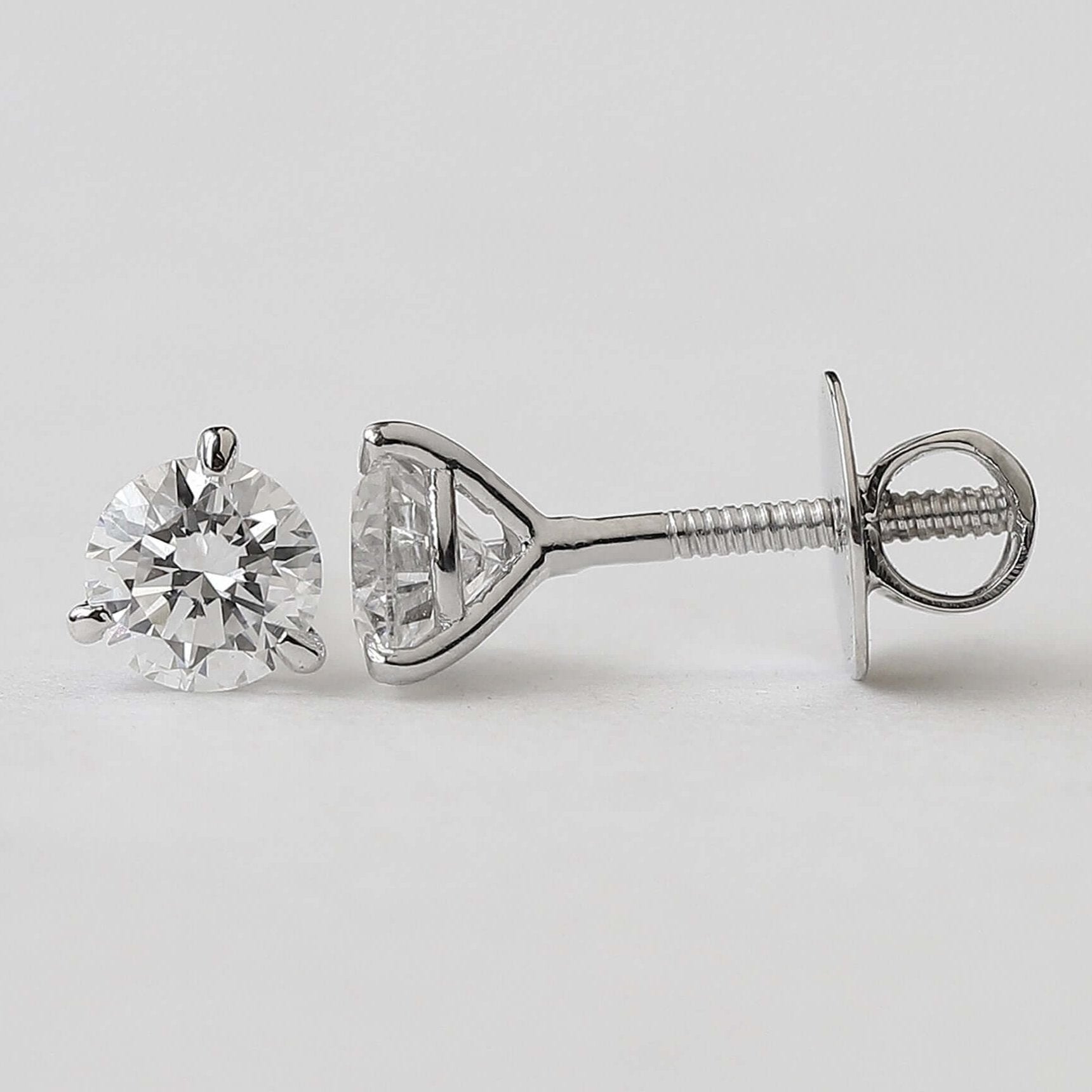 Moissanite Diamond Stud Earrings