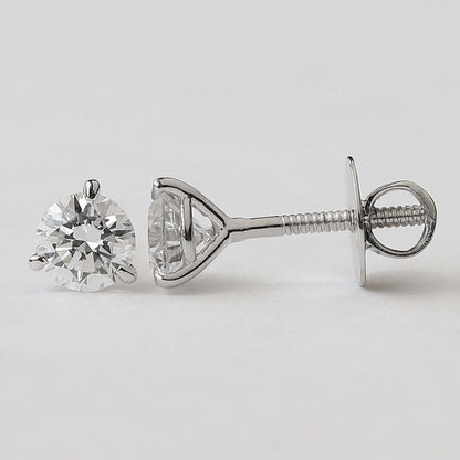 Moissanite Diamond Stud Earrings