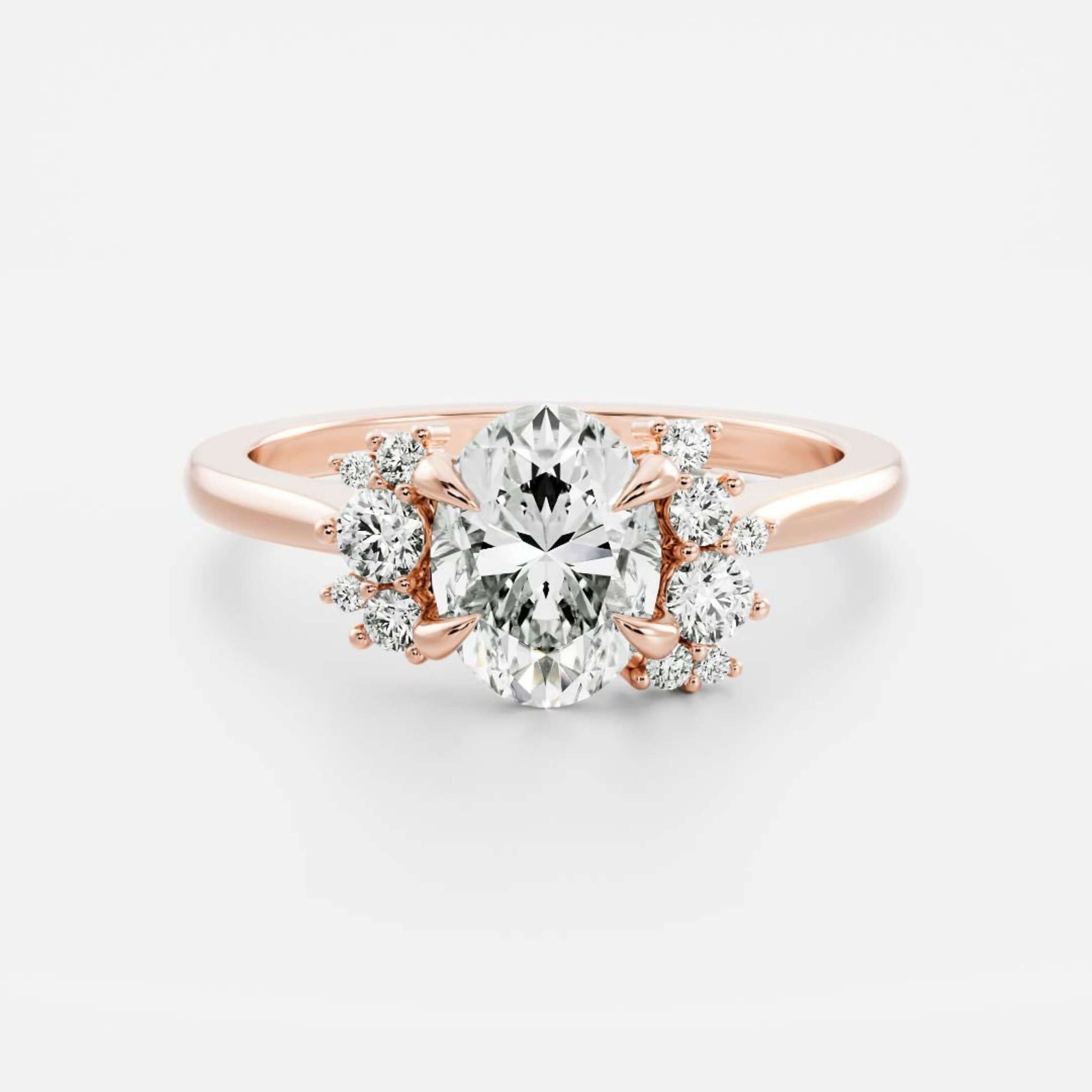 Moissanite Ring, Oval Cut Ring