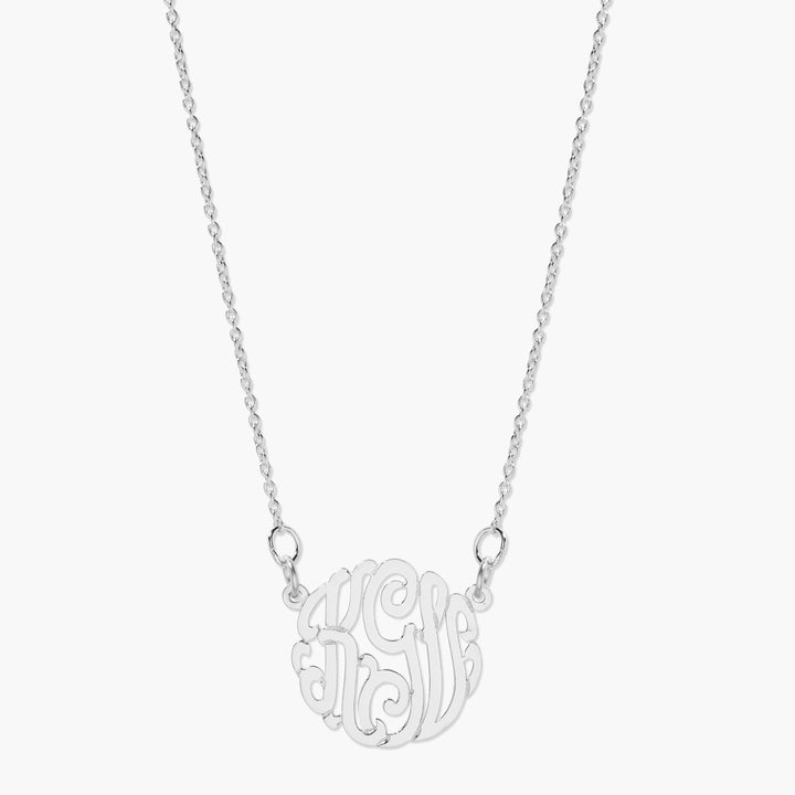 Monogram Necklace - Dainty Monogram Necklace