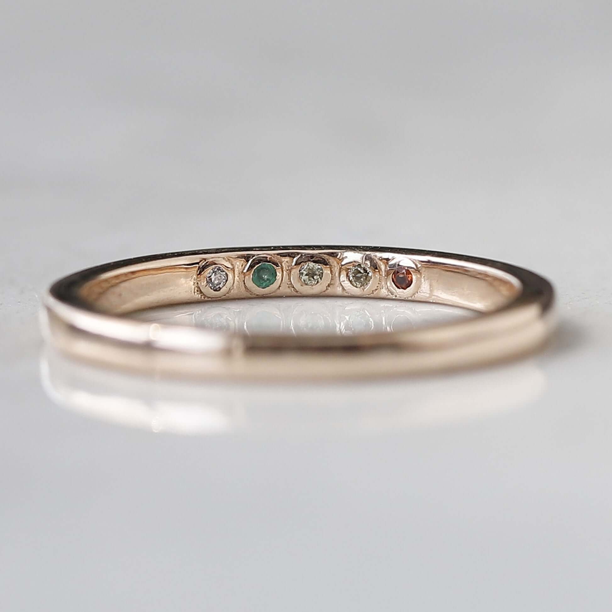 Multi-stones Band Ring