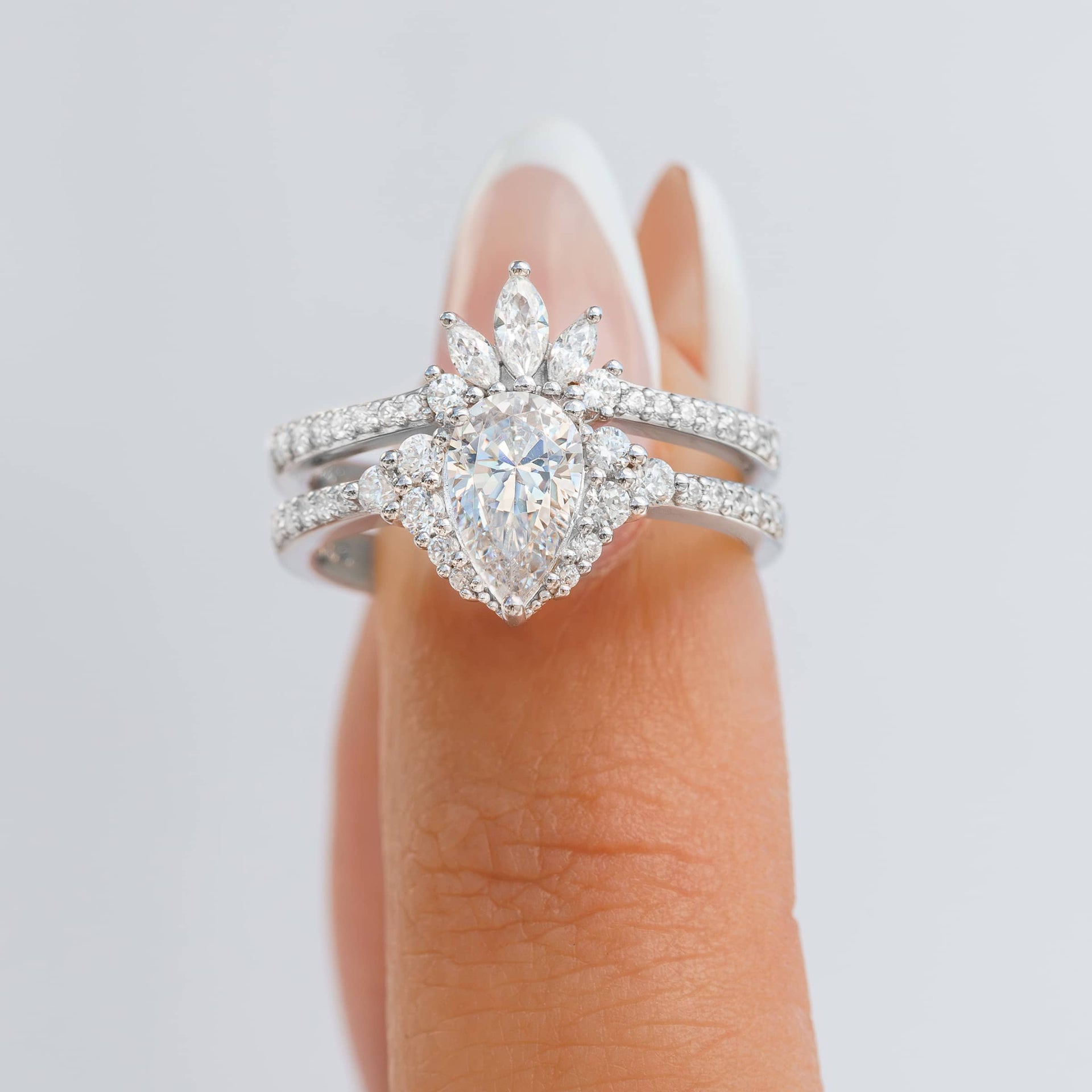 Multi Diamond Bridal Wedding Rings