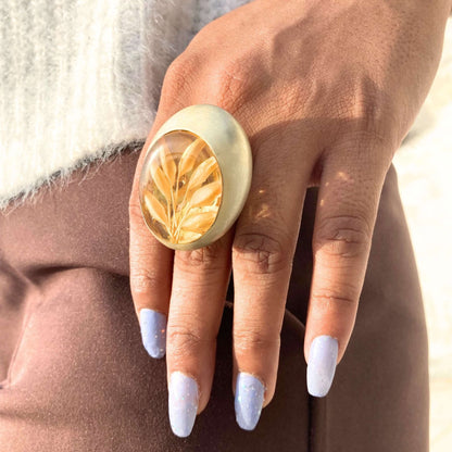 Olive Leaf Ring, Leaf Ring