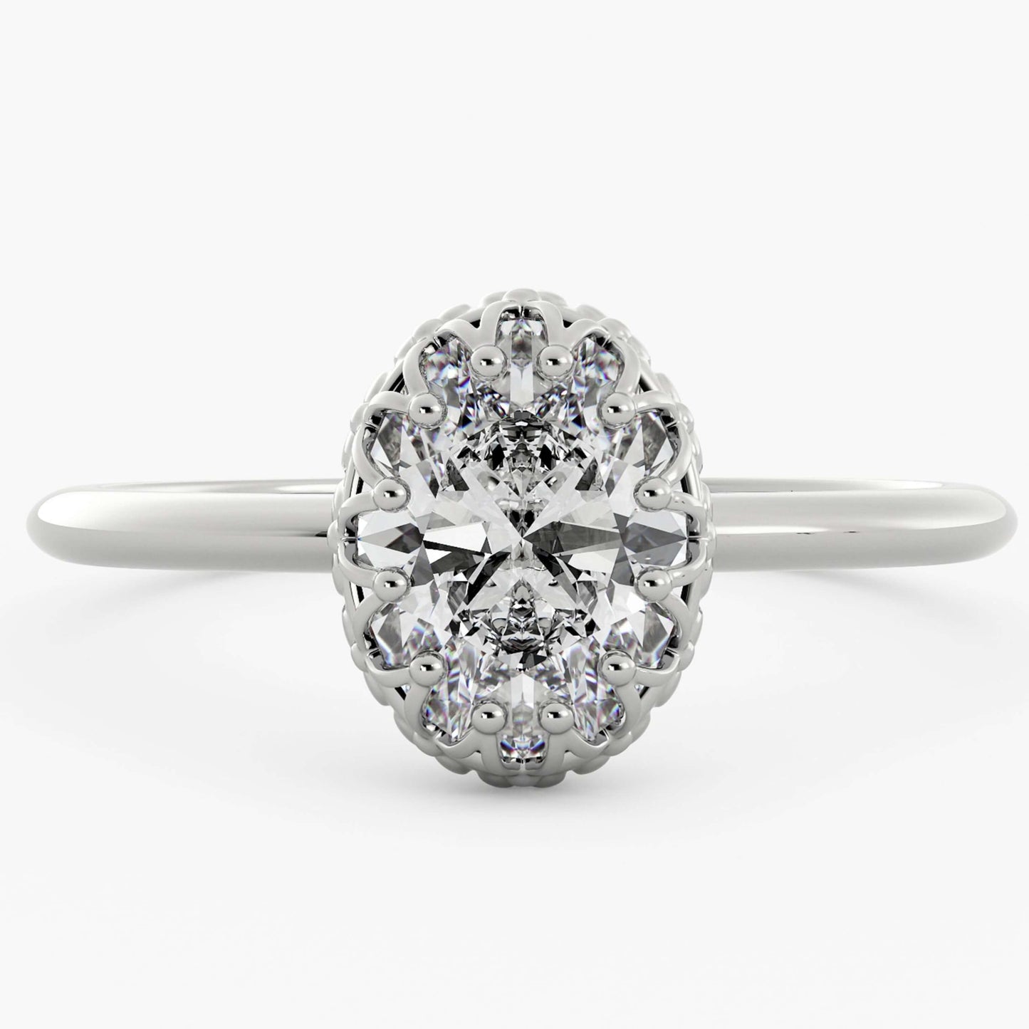 Oval Cut  Antique Diamond Ring