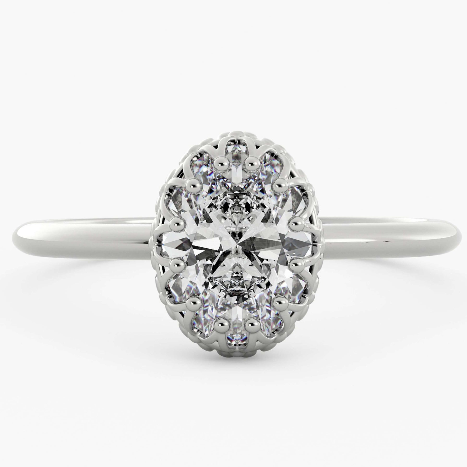 Oval Cut  Antique Diamond Ring