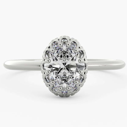 Oval Cut  Antique Diamond Ring