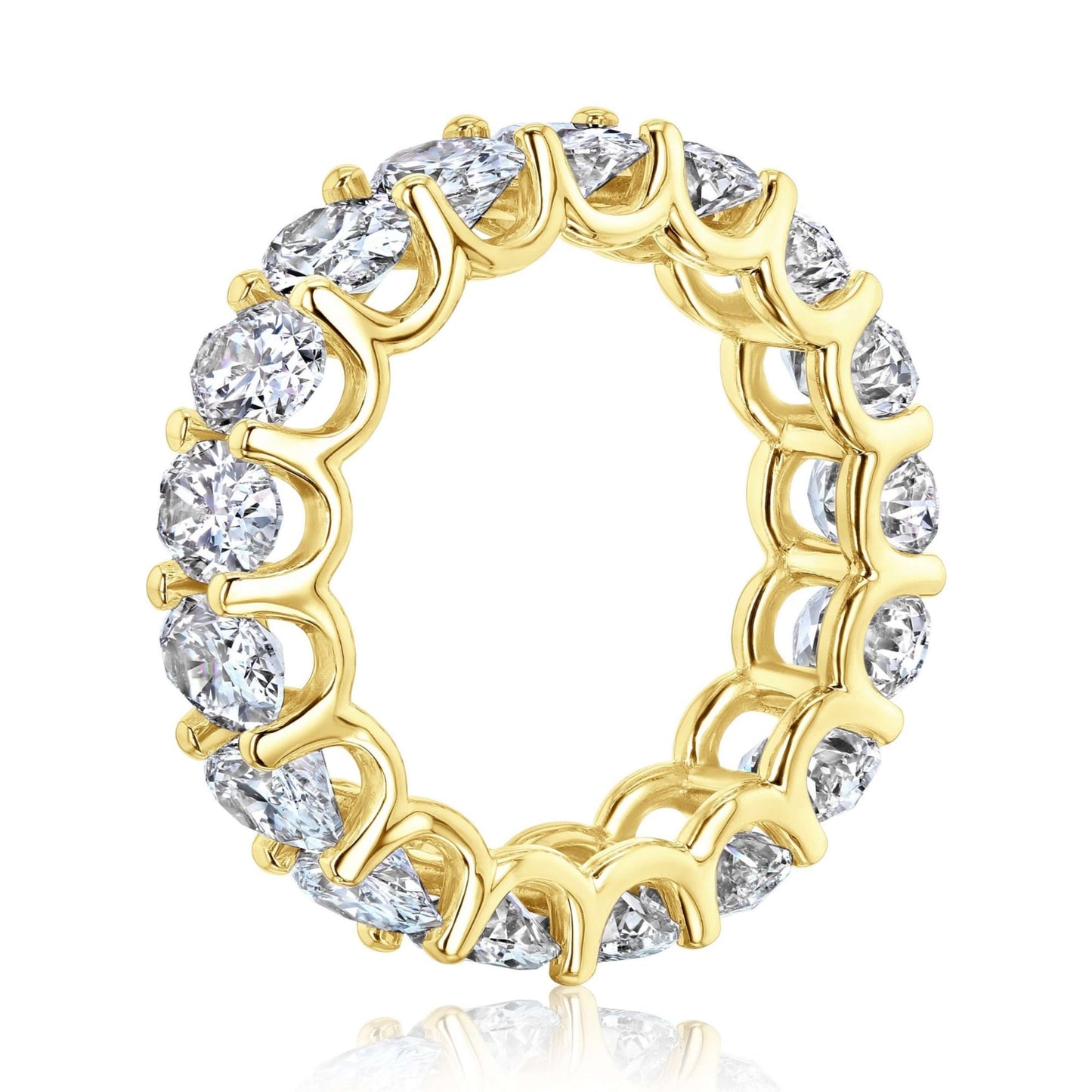 Oval Cut Diamond Eternity Band, Stackable Band