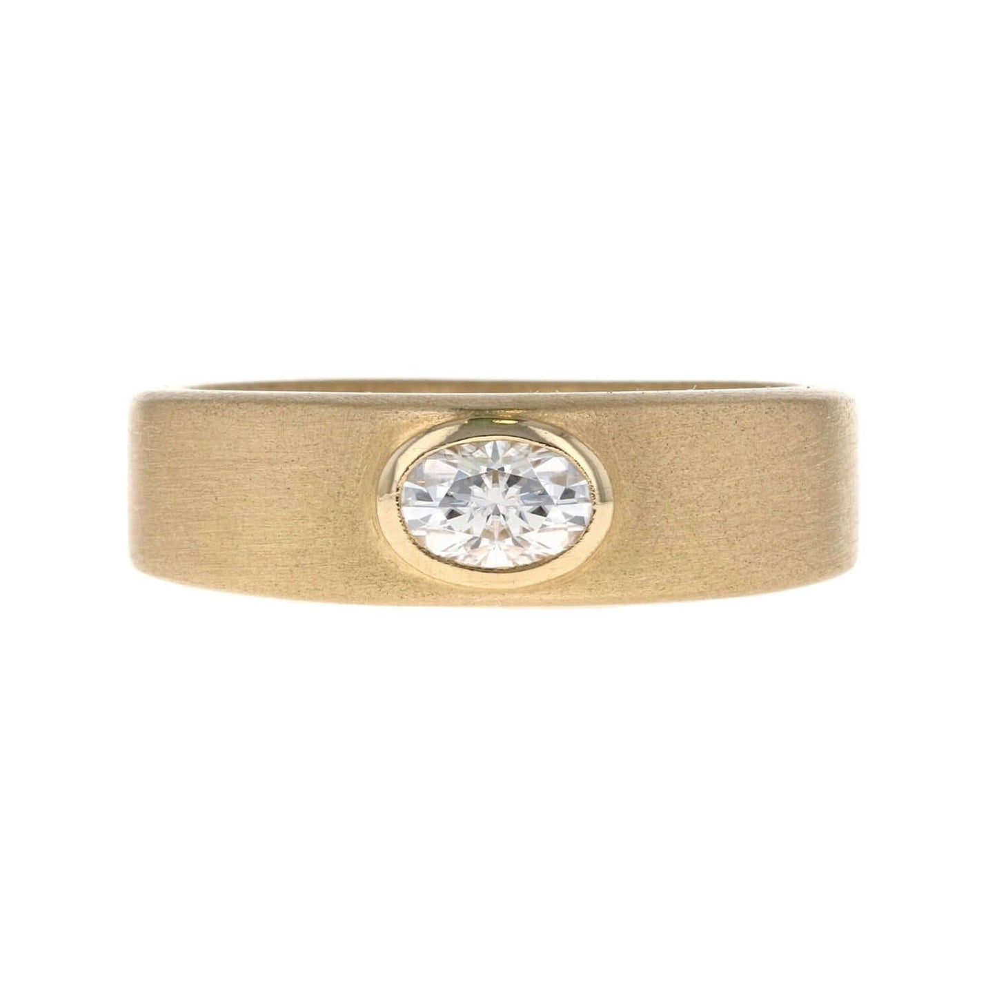 Oval Cut Diamond Men's Anniversary Band 