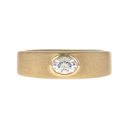 Oval Cut Diamond Men's Anniversary Band 