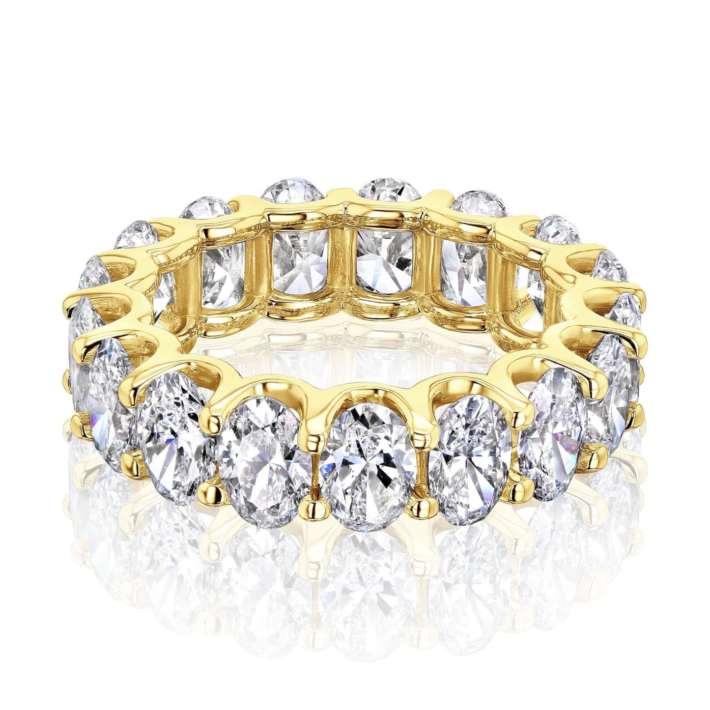 Oval Cut Diamond Wedding band