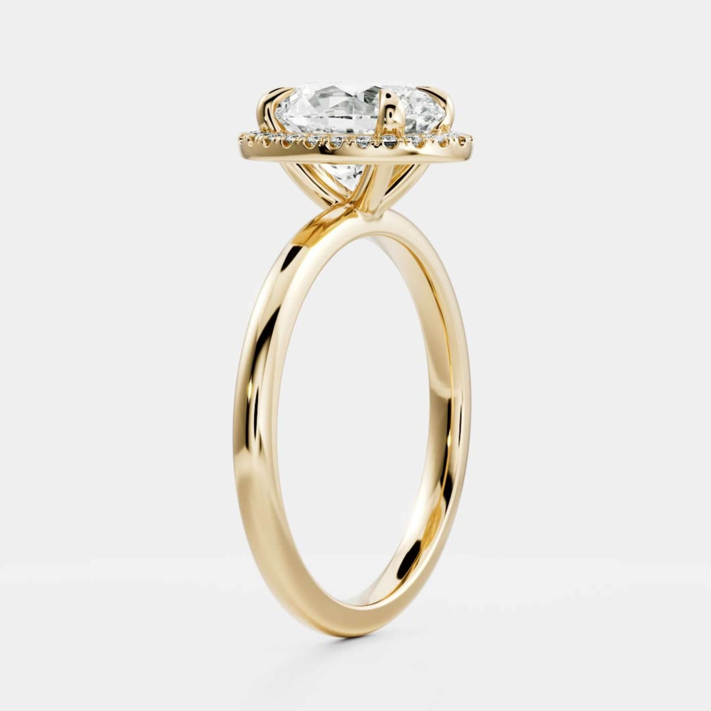 Oval Engagement Ring, 1st Anniversary Gift