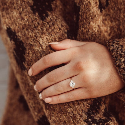 Oval Shape Ring With Yellow Gold