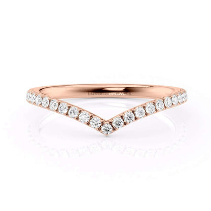 Pave Diamond Chevron Band