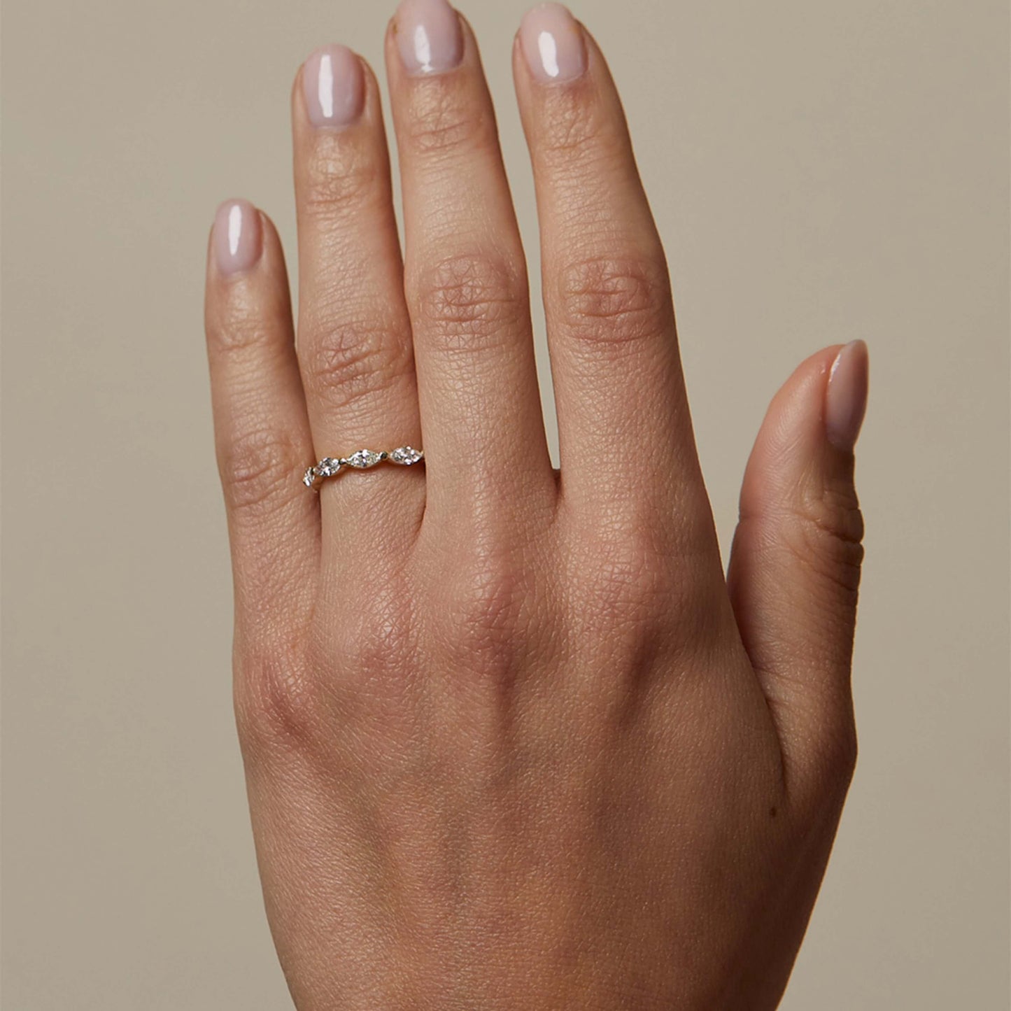 Pave Diamond Stacking Ring