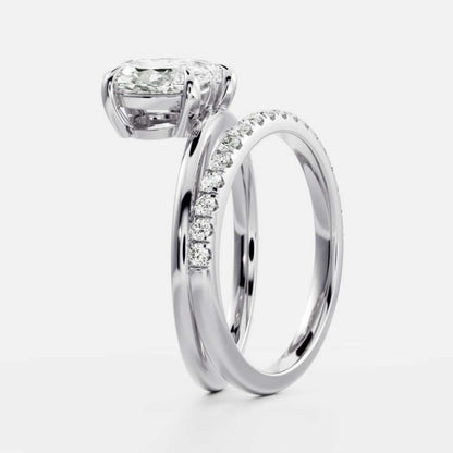 Pave Engagement Ring For Bride 