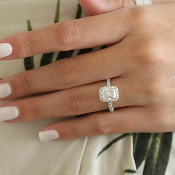 Pave Set Diamond Bridal Ring