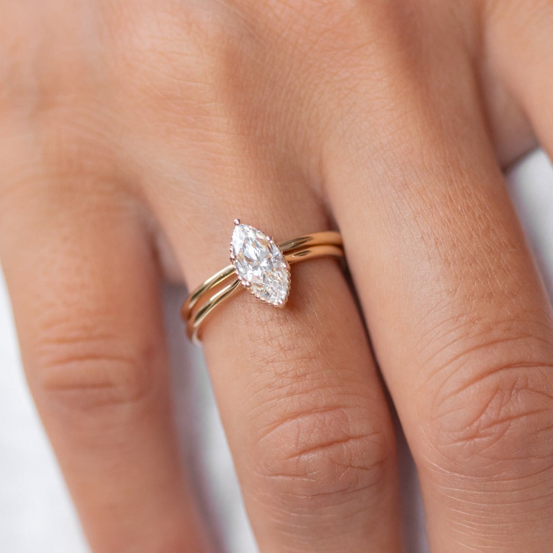 Personalized Ring, Moissanite Ring