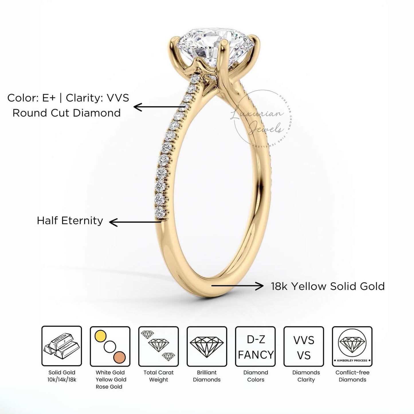 Petite Prong Set Ring, Engagement Ring