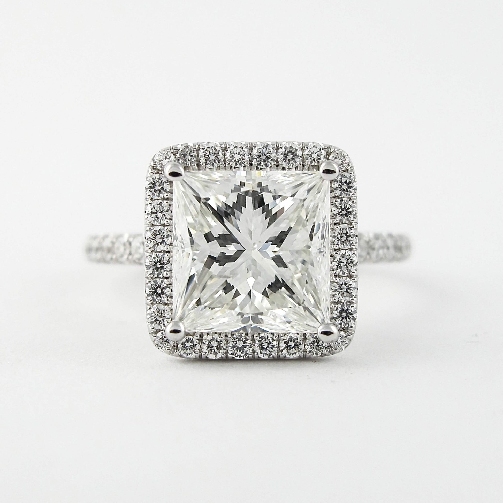 Princess Cut Diamond Halo Ring