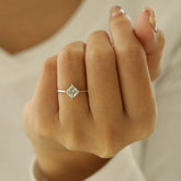 Princess Moissanite Ring