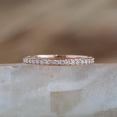 Prong Set Diamond Band For Wedding