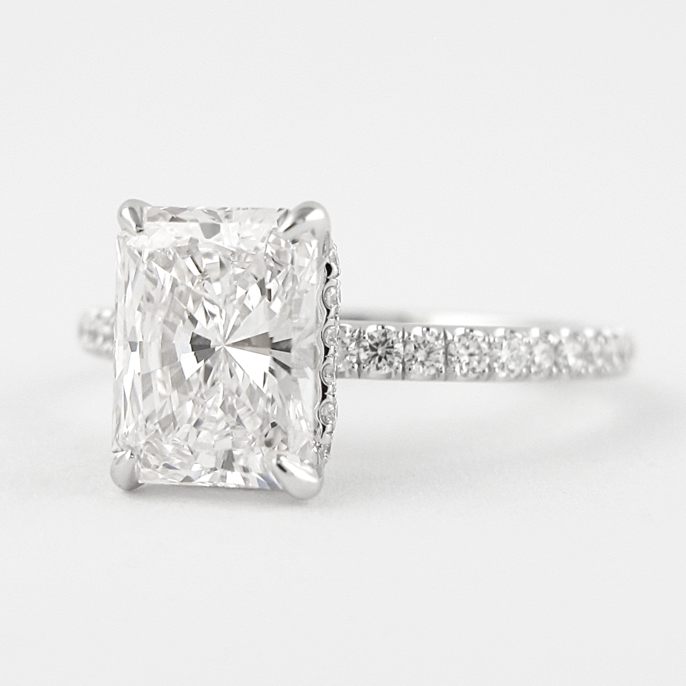 Radiant Cut Diamond Engagement Ring