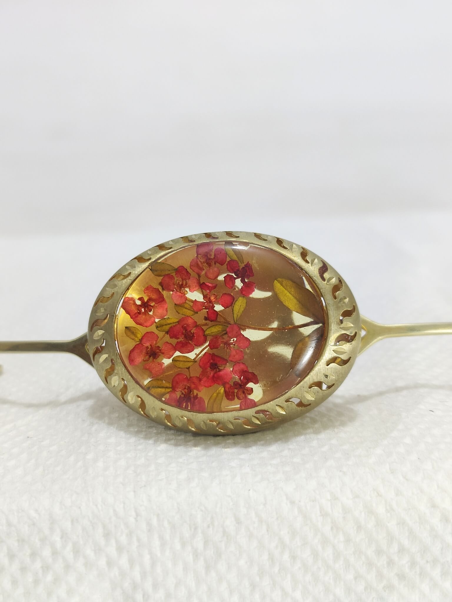 Resin Red and Gold Jewelry