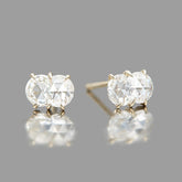 Rose Cut Lab Diamond Studs