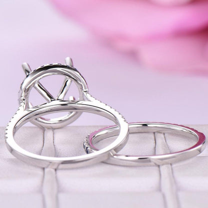 Round Bridal Set Ring