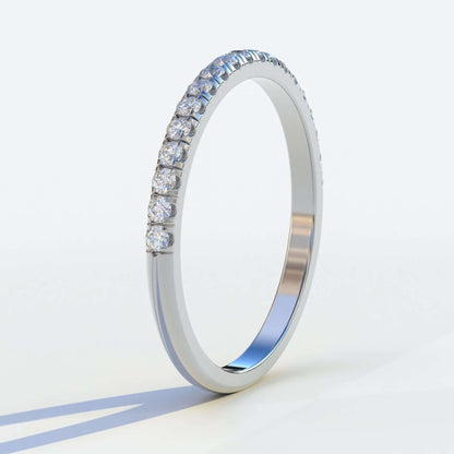 Round Brilliant Cut Half-Eternity Band