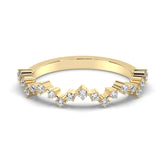 Round Cut Diamond Lace Edge Ring