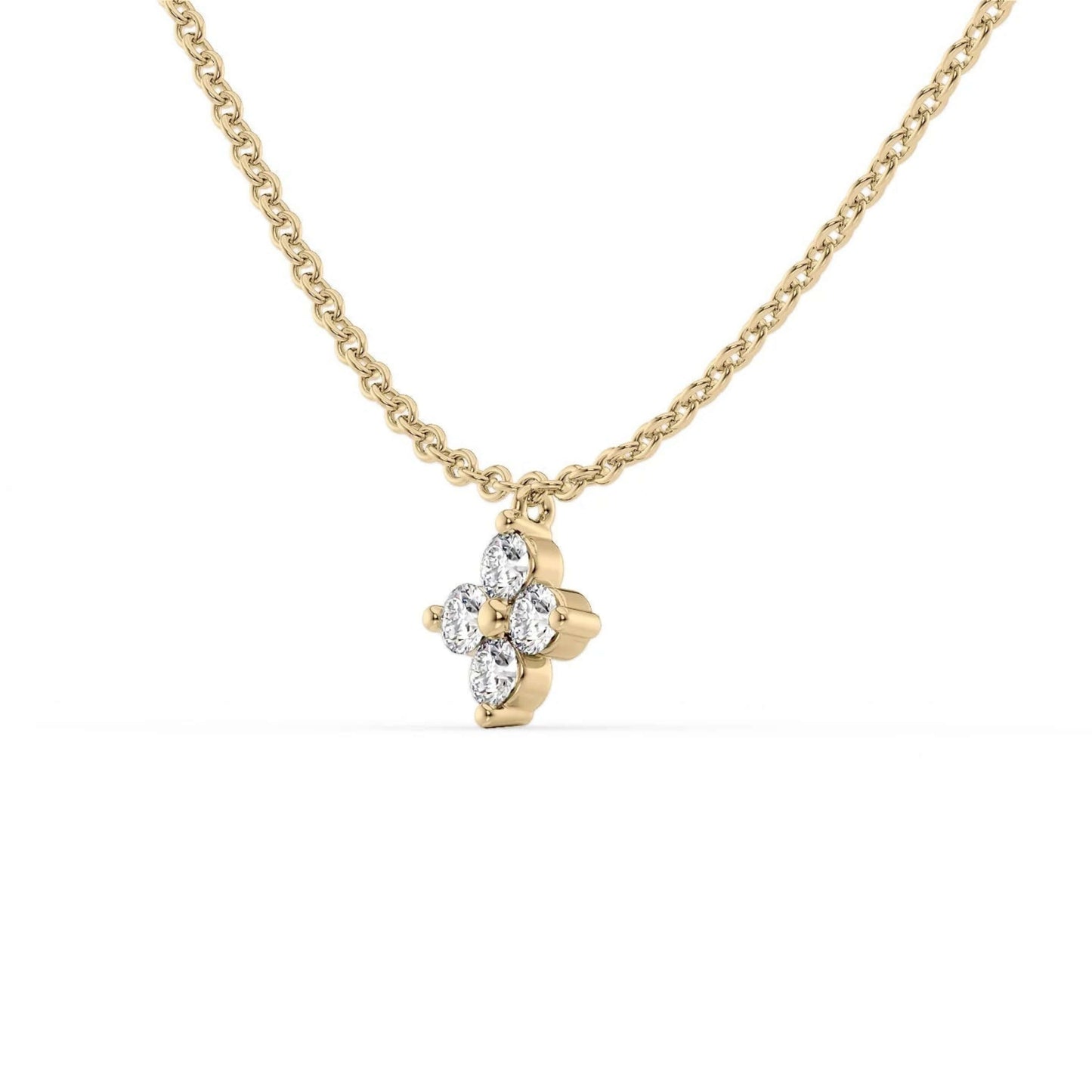 Round Cut Diamond Pendant For Her