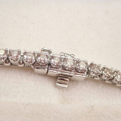 Round Cut Moissanite Anniversary Bracelet