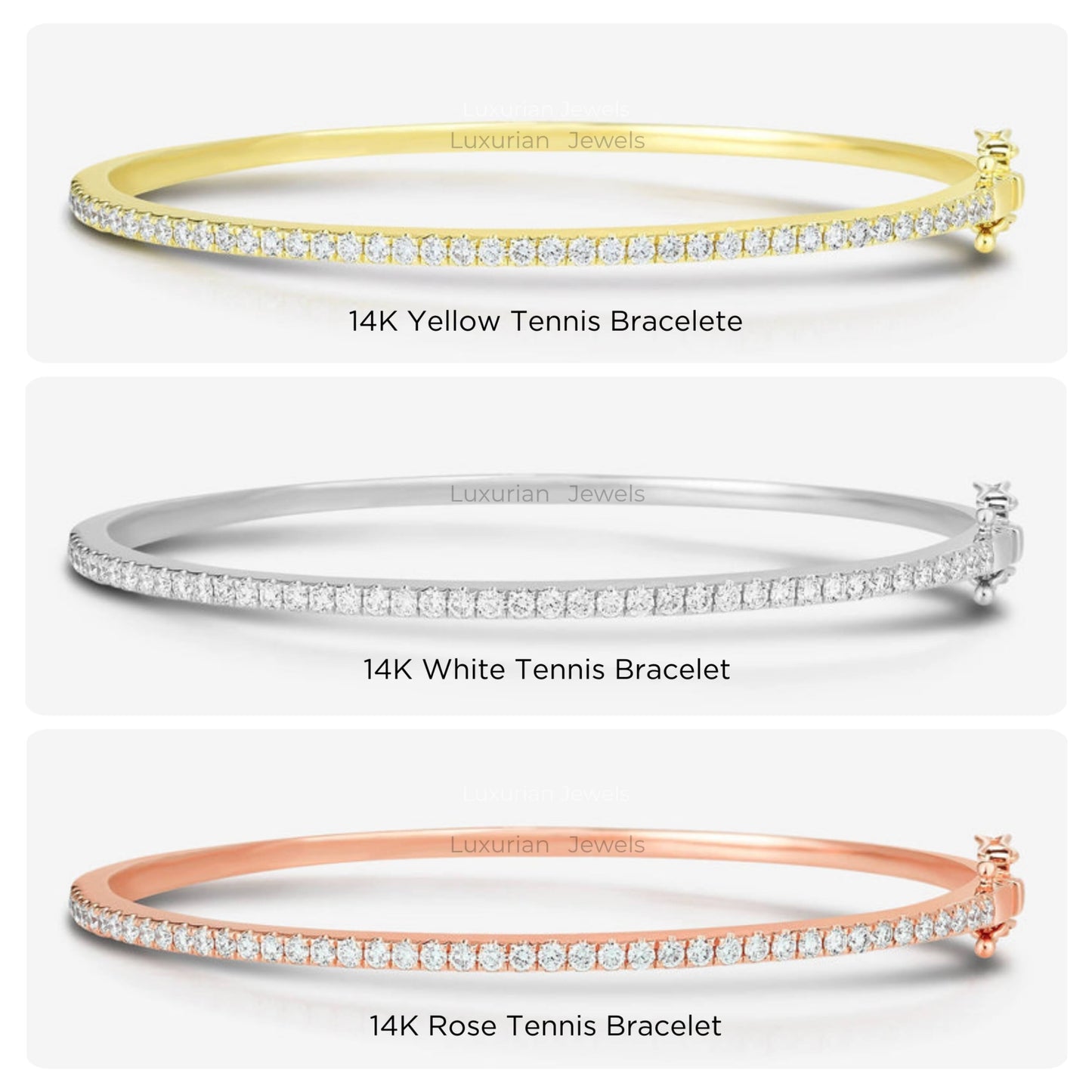 Round Cut Proposal Tennis Bracelets