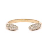 Round Diamond Cuff Ring