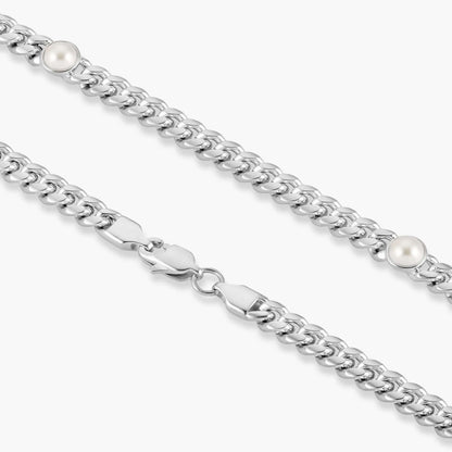 Round Diamond Link Chain For Him