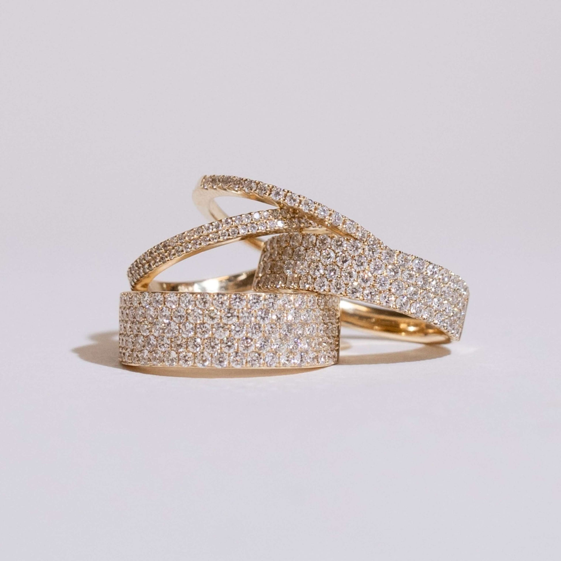 Round Pave Set Lab Diamond Band